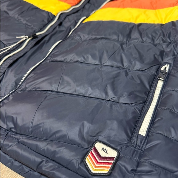 🔥 Marine Layer Mens Archive Portillo Lightweight Retro Colorblock Ski Vest NWT - Picture 6 of 7